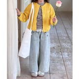 【aimoha-KIDS-】キッズ リブ編み刺繍カーディガン | aimoha kids | 詳細画像12