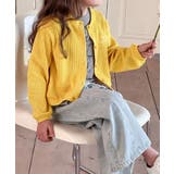 【aimoha-KIDS-】キッズ リブ編み刺繍カーディガン | aimoha kids | 詳細画像15