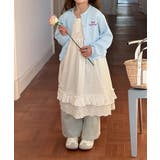 【aimoha-KIDS-】キッズ リブ編み刺繍カーディガン | aimoha kids | 詳細画像18