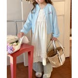 【aimoha-KIDS-】キッズ リブ編み刺繍カーディガン | aimoha kids | 詳細画像19