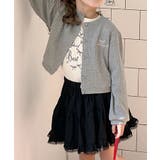 【aimoha-KIDS-】キッズ リブ編み刺繍カーディガン | aimoha kids | 詳細画像21