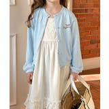 【aimoha-KIDS-】キッズ リブ編み刺繍カーディガン | aimoha kids | 詳細画像7