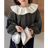 【-aimoha-KIDS-】フリル襟チェックブラウス | aimoha kids | 詳細画像13 