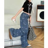 【-aimoha-KIDS-】リボンワイドデニムパンツ | aimoha kids | 詳細画像10 