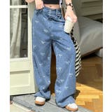 【-aimoha-KIDS-】リボンワイドデニムパンツ | aimoha kids | 詳細画像3 