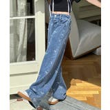 【-aimoha-KIDS-】リボンワイドデニムパンツ | aimoha kids | 詳細画像5 