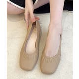 スクエアトゥレインバレエシューズ | aimoha | 詳細画像13