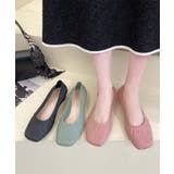 スクエアトゥレインバレエシューズ | aimoha | 詳細画像15