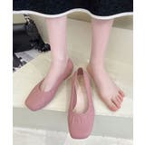 スクエアトゥレインバレエシューズ | aimoha | 詳細画像16