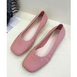 スクエアトゥレインバレエシューズ | aimoha | 詳細画像1