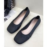 スクエアトゥレインバレエシューズ | aimoha | 詳細画像2