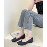 スクエアトゥレインバレエシューズ | aimoha | 詳細画像25