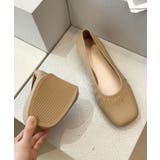 スクエアトゥレインバレエシューズ | aimoha | 詳細画像6