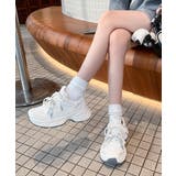 ホワイト | 【SHOES 365】厚底ダッドスニーカー レディース | aimoha