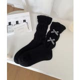 ギンガムリボンシャーリングソックス | aimoha  | 詳細画像3 