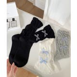 ギンガムリボンシャーリングソックス | aimoha  | 詳細画像7 