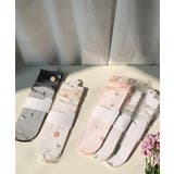 フラワー刺繍シアーソックス | aimoha | 詳細画像15