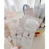 ドット×レースシアーソックス | aimoha | 詳細画像20