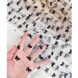 リボン総柄チュールソックス | aimoha | 詳細画像4