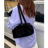 ブラック | HOOK for girls リボンショルダーバゲットバッグ | HOOK