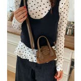 ブラウン | HOOK for girls ショルダーベルト付きミニボストンバッグ | HOOK