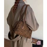 ブラウン | HOOK for girls レオパード柄バゲットショルダーバッグ | HOOK