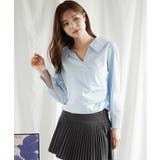 【Jasmine】Vネックアシメトリーブラウス Jasmine Grandifl… | aimoha  | 詳細画像1 