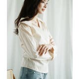 【Jasmine】Vネックアシメトリーブラウス Jasmine Grandifl… | aimoha  | 詳細画像12 