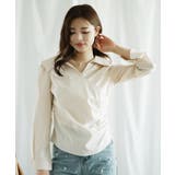 【Jasmine】Vネックアシメトリーブラウス Jasmine Grandifl… | aimoha  | 詳細画像10 