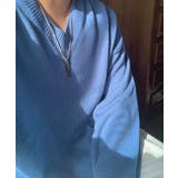 Vネック片畦ニットプルオーバー ロンT スウェット | aimoha men | 詳細画像19 