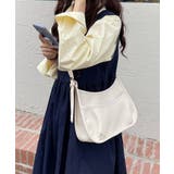 オフホワイト | 韓国風シンプルショルダーバッグ 韓国ファッション レディース | aimoha