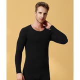 ブラック | Uネックインナー メンズ 秋冬 | aimoha men