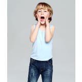 LIGHT BLUE | シームレスU型タンクトップ | aimoha kids