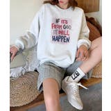 杢グレー | メッセージプリント裏起毛スウェット【AW】 | aimoha 