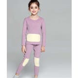 PURPLE | 発熱インナー ロングスリーブ[裏面シルクパッド付] | aimoha kids