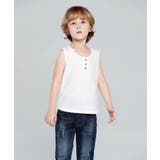WHITE | 抗菌フロントボタンタイプタンクトップ | aimoha kids
