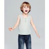LIGHT GREEN | 抗菌フロントボタンタイプタンクトップ | aimoha kids