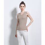 BROWN | シームレスインナー COOL:前後着用可能 タンクトップ | aimoha