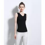 BLACK | シームレスインナー COOL:前後着用可能 タンクトップ | aimoha