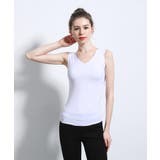 WHITE | シームレスインナー COOL:前後着用可能 タンクトップ | aimoha