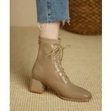 ローヒール ショートブーツ レディース | aimoha  | 詳細画像10 