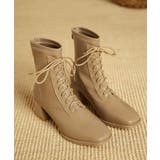 ローヒール ショートブーツ レディース | aimoha  | 詳細画像11 