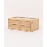 【ナチュラルなお部屋になじむ 】木製2段アクセサリー収納ボックス 収納 | aimoha  | 詳細画像16 