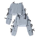 ブルー | 【HOOK】for girls リボンと通しアンサンブルトップス キャミソール | HOOK