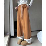 オレンジ | ワイドスウェットパンツ | aimoha 