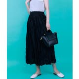 BLACK | ギャザースカート マキシスカート くしゅ | aimoha 
