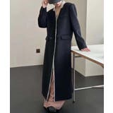 ブラック | 【DECADE CLASSIC】カラーブロック・スーツ・ロングコート【AW】 | DECADECLASSIC