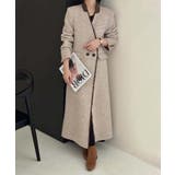 キャメル | 【DECADE CLASSIC】カラーブロック・スーツ・ロングコート【AW】 | DECADECLASSIC