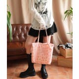 【HOOK】for girls リボン総柄フロッキー生地トートバッグ | HOOK | 詳細画像12