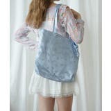 【HOOK】for girls リボン総柄フロッキー生地トートバッグ | HOOK | 詳細画像16